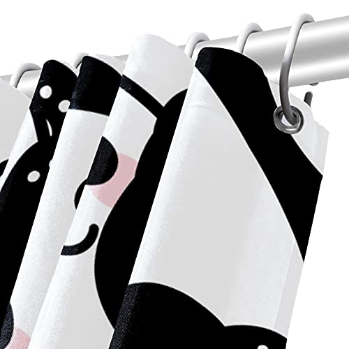 Rideau de douche panda chinois imperméable pour salle de bain zen - 6