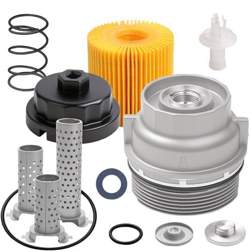 Housing Cap Assembly Compatible With Toyota, Lexus Vehicle Rav4 Tundra 4runner Camry Highlander Tacoma, Rx350, Es350, Is, Ls, Nx Replace# 15620-31060, 15643-31050, 04152-yzza1
