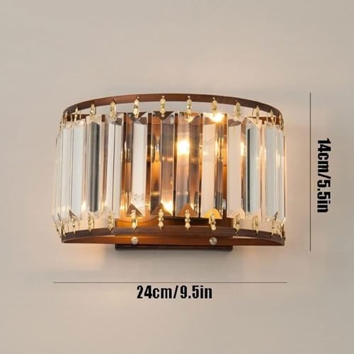 Lampe du corps de la lampe en fer cristal marron