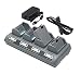 Produktbild Zebra Quad Charger Li-Ion QL 3/4 Euro Charges bis 4 QL/RW Batterie