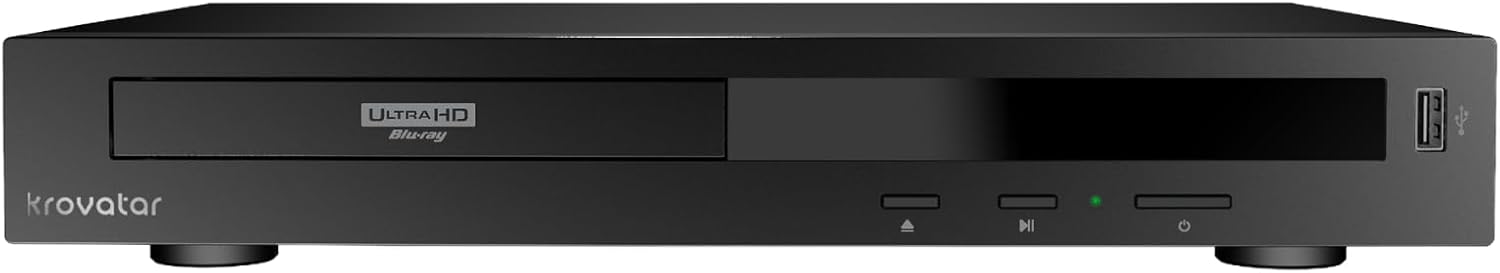 4K UHD Blu-ray Player with Dolby Vision and HDR10+, Bluetooth Function and HDMI Cable Included in. Support 2K Blu-ray,3D Blu-ray,4K upscaling,UHD Blu-ray,SACD,DVD,CD Playback