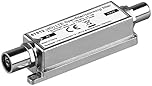 Wentronic 67512 LTE/4G Filtre de blocage, Coaxial mle - Coaxial femelle pour DVB-T/DVB-T2 HD sans interférences