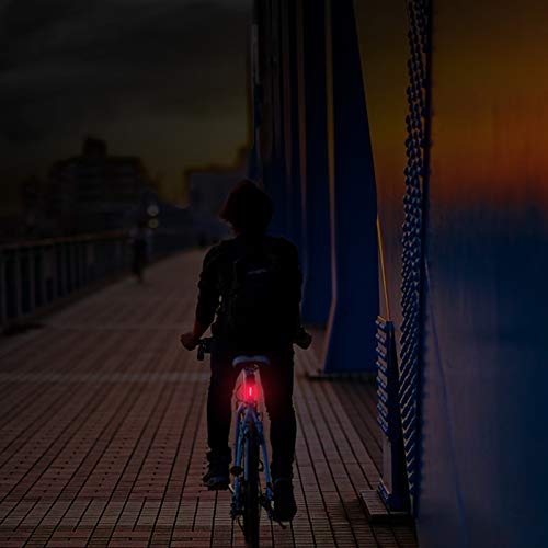 DECDEAL Espigão de selim de bicicleta Espigão de selim de bicicleta inteligente com luz de freio Esp