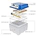 Eggs Incubators for Hatching Eggs,Chicken Eggs Incubator with Automatic Egg Turning, Egg Incubator with 5 Automatic Incubate Mode,with Egg Candle for Chicken Duck Goose Bird (Blue)