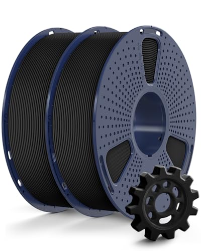 Image of SUNLU High Speed PETG Filament 1.75mm Bundle, Less Stringing PETG 3D Printer Filament, 2kg in Total, 1kg per Spool, 2 Pack, Black+Black