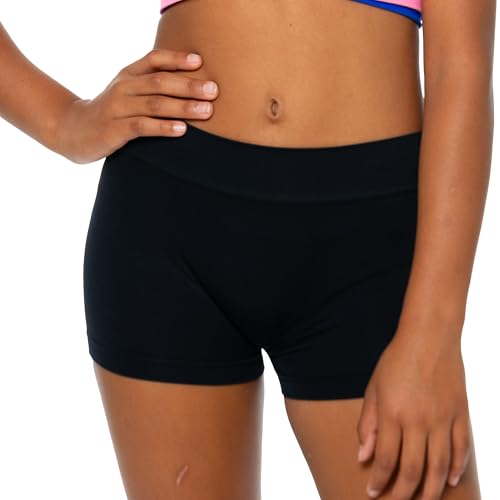 Girls Boy Shorts Anti Chafing All Purpose Athletic Boyshort Perfect for Dance Gym (For Ages Girls 10-14)