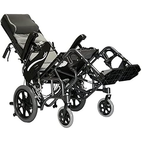 Karman Healthcare VIP515TP-18-E Foldable Tilt in Space, Diamond Black, 14" Rear Wheels and Elevating Legrests and 18" Seat Width Cover