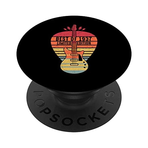 85 Años Cumpleaños Mejor De 1937 Guitarra Edición Limitada PopSockets PopGrip Intercambiable