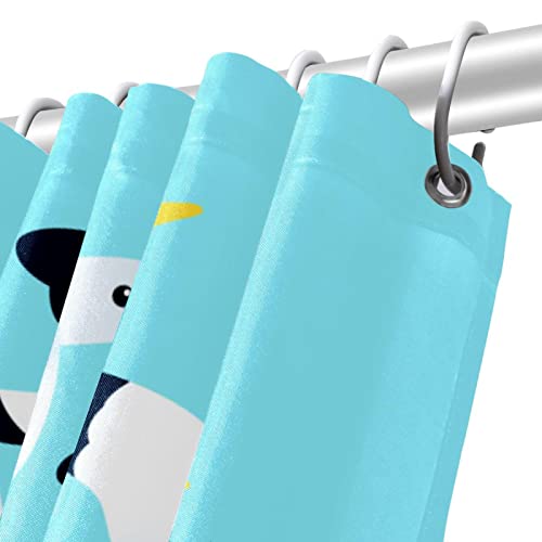 Rideau de douche imperméable mouette coloré 183x183 cm pour baignoire - 6