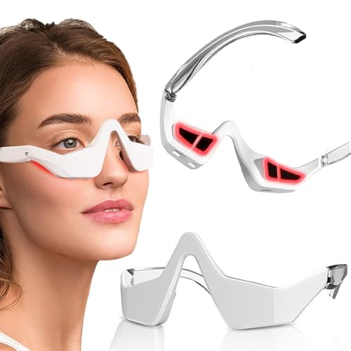 Red Light Therapy for Eyes &ndash; Microcurrent Under Eye Device for Dark Circles, Puffiness, Eye Bags,...
