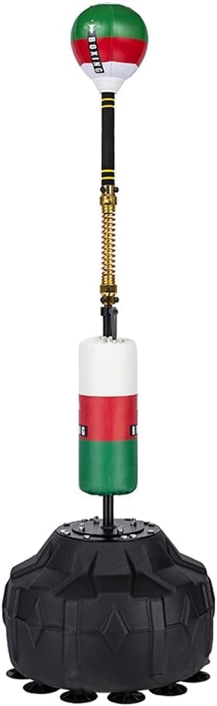 Boxing Speed Ball Cobra Bag, Punching Reflex Boxing Bag With Stand, Height Adjustable Freestanding Speed Trainer With Boxing Gloves, Multicolour, 150~180cm
