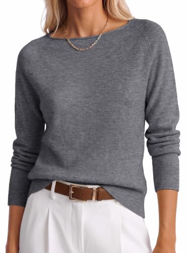 Image of ANRABESS Women Long Sleeve Rolled Neck Fall Lightweight Sweaters Top