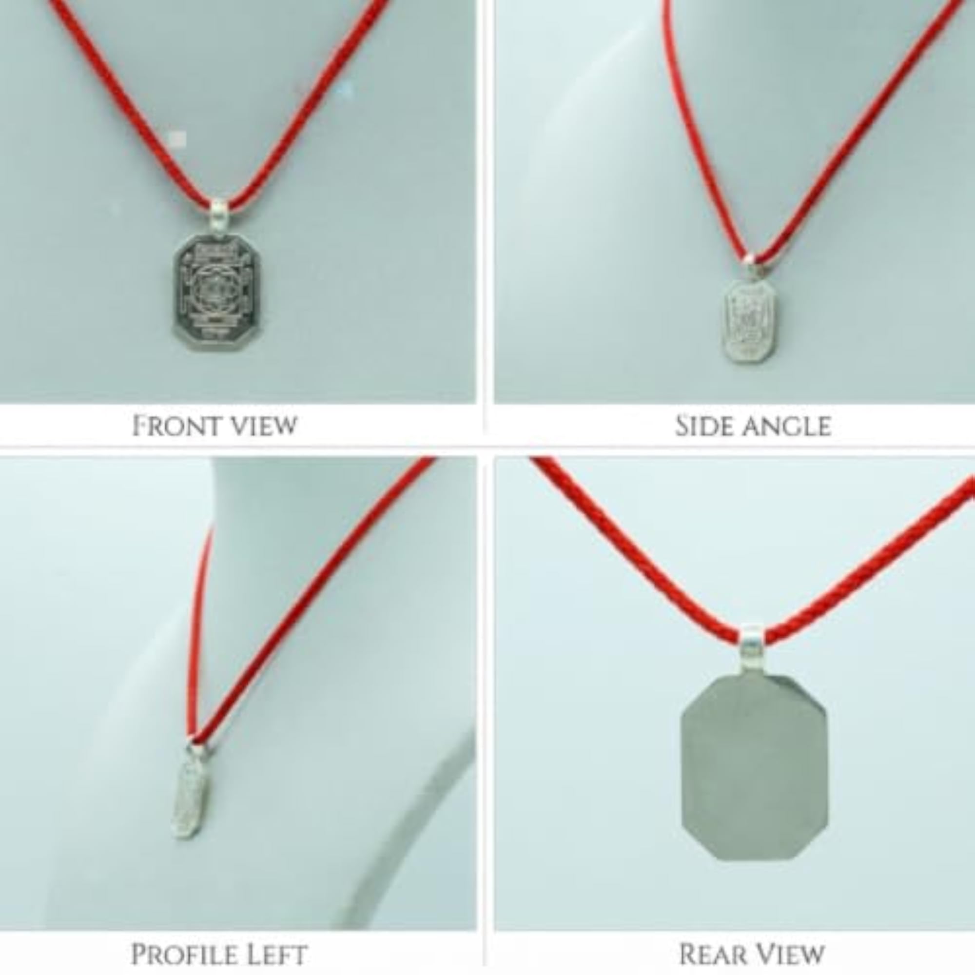 Silver Mahakali Yantra Pendant for Spiritual Protection