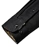J.VER Mens Shirts Long Sleeve Formal Dress Non Iron Stretch Smart Casual Button Down Fashion Regular Fit Shirt with Pocket Black Gold S #4