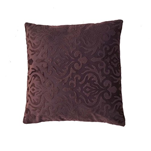 Image of Velvet Burnt Ambose Cushion Covers (Brown, 60x60cm /24x24 Inch)- Pack of 5