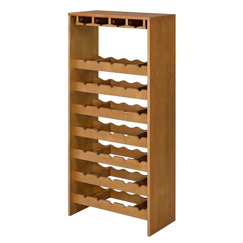Soporte para botellas de vino 7 niveles madera