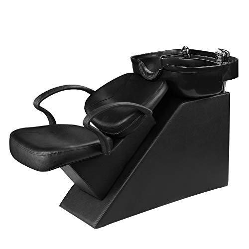 Ainfox Shampoo Bowl And Chair, Abs Plastic Shampoo Bowl Sink Chair Unit Station Spa Salon Equipment (Basic) #TOP4