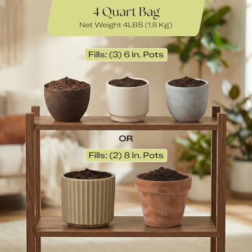 Image of Rosy Soil Aroid Soil Mix, Chunky Biochar Potting Mix, 4 Quarts | For Monstera, Philodendron, Anthurium & Tropical Plants - Peat-Free, Microbially Active, Superior Aeration & Drainage
