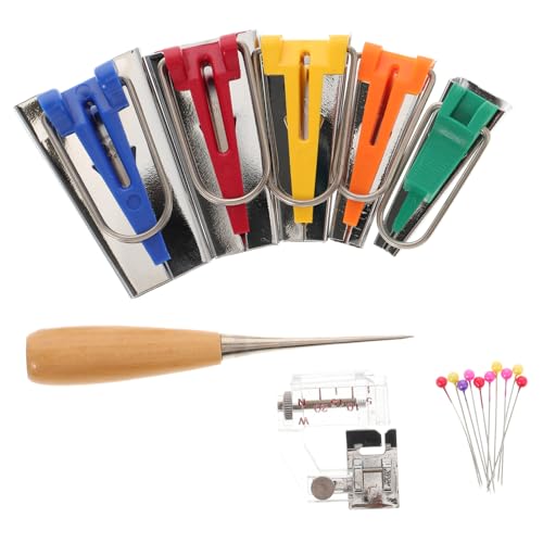HOODANCOS Tape Maker Set (5pcs) Hemming Set Make Offset Tapes Easily for Quilting Sewing Crafts