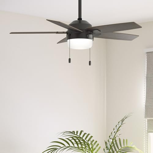 Image of Hunter 44 inch Anisten Indoor Ceiling Fan, LED Light, Pull Chain, Noble Bronze