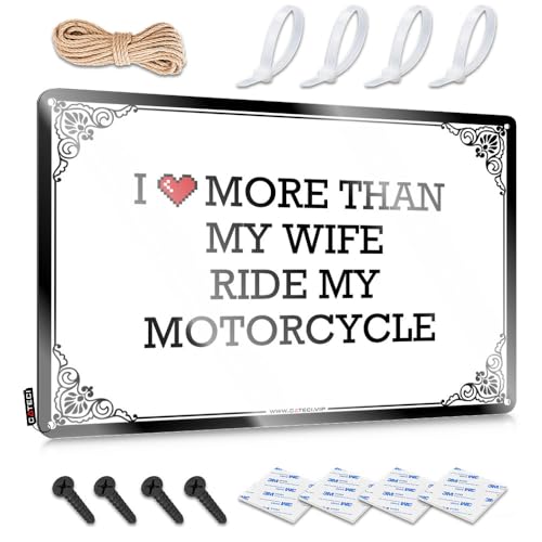 Placa de metal FZFN de moto, el regalo original para moteros