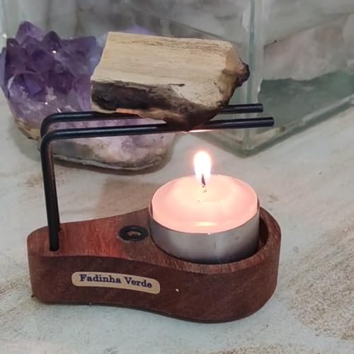 Incensário Suporte Palo Santo Power +10velas+50 gramas de palo Santo