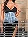 ChiaoLezhee Women's Floral Lace Underbust Corset Belt, Boned Hourglass Fashion Waist Cincher for Wedding&Going Out Fit 00-16, Mesh Shapewear,Light Baby Blue,Medium