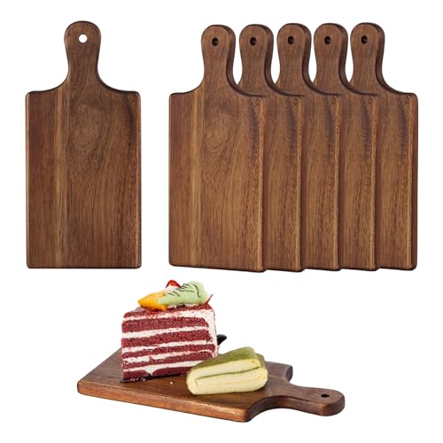 6 Pcs Personalized Acacia Cutting Boards with...