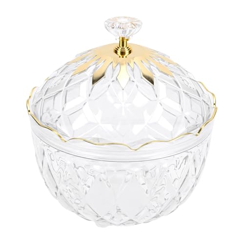 Ausla Pot, Récipient à Collation Transparent en PET, Bol à Large Ouverture, 15 X 16,5 Cm, Maison pour Fruits, Bonbons et Collations, Rangement Facile...