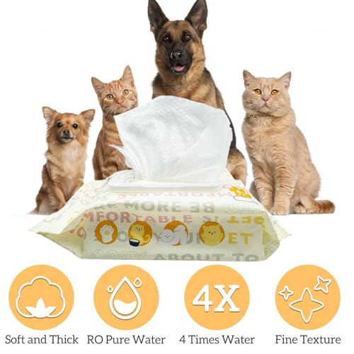 Hamiledyi Pet Wipes for Dogs 6 Packs of 80 Count Cats Paws Feet Wipe Soft Thick Puppy Grooming Wipes with Lids for Quick Cleaning Butt Feet Ears Eyes Nose Cucciolini Doodles Hamiledyi pet wipes for dogs 6 packs of 80 count cats paws feet wipe soft thick puppy grooming wipes with lids for quick cleaning butt feet ears eyes nose cucciolini doodles