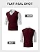 JMIERR Sweater Vest Men Old Money Early Fall Fashion Causal Sleeveless Cable Knitted V Neck Vests Burgundy