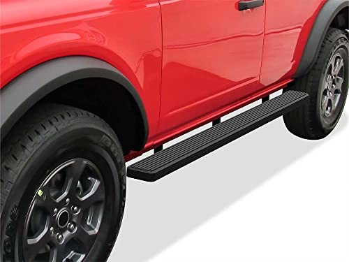 Estribos negros de acero inoxidable de 5 pulgadas para Ford Bronco miniatura 4