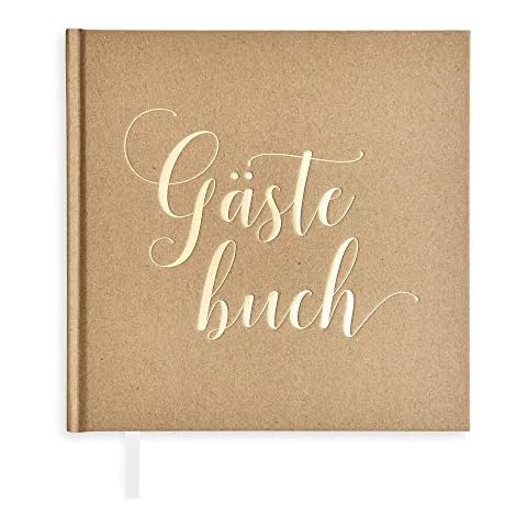 Plantvibes Luxury guest book for the wedding, christening or the birthday, 72 pages, hardcover, paper, Plain Guestbook also suitable as Visitors book, Guest album Cover