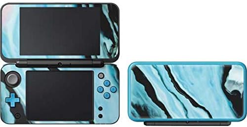 Skinit Decal Gaming Skin Compatible with 2DS XL (2017) - Originally Designed Aqua Blue Marble Ink Design