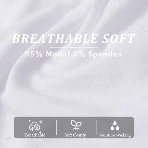 Meshal Men's Modal Boxer Briefs Ultra Soft Wide Elastic Waistband Breathable Anti-Static Man Underwear Comfort Athletic Fit3