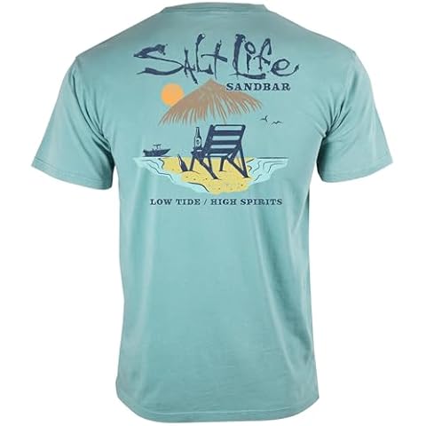 Salt Life Sandbar Short Sleeve Tee, Seaspray, Large Cover