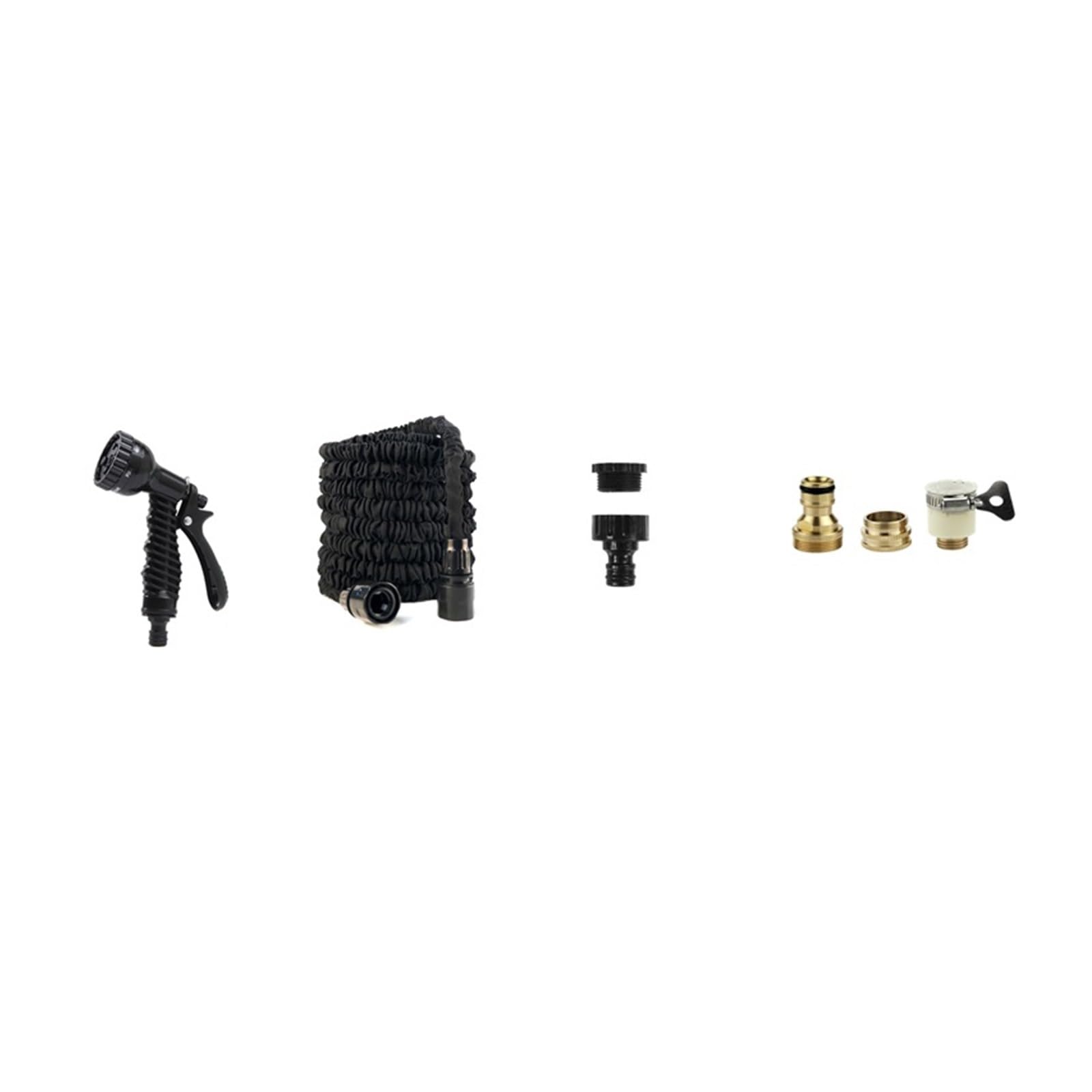 Manguera de jardín, manguera extensible retráctil Manguera mágica for riego de césped y jardines, herramientas de riego, pistola de agua de limpieza a alta presión, conector universal tres en uno(Blue