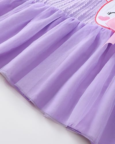 Rosibel Toddler Girl Dress Girls Long Sleeve Fall Winter Tulle Tutu Casual Dresses for 2-7 Years4