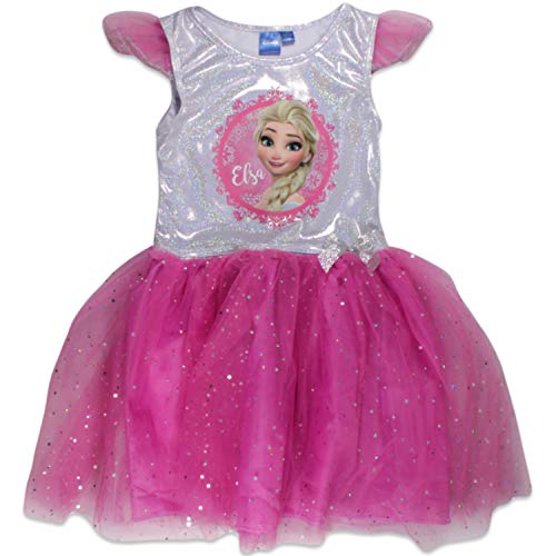 Preisvergleich Produktbild Disney Die Eiskönigin ELSA Mädchen Kleid Gr. 7-8 Jahre, Rose