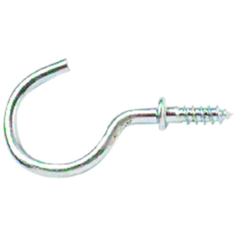 Merriway Chrome Plated Merriway® Bh01112 (10 Pcs) Mug Shouldered Cup Hooks, 32 Mm (1.1/4 Inch) - Pack Of 10 Pieces