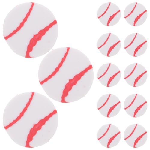 MINAOLULUS 50Pcs Mini Sports Ball Erasers Cute Wear Resistan