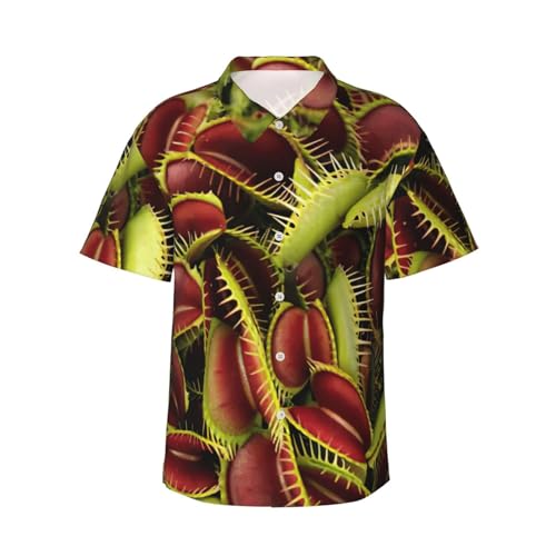 Chemise de plage pour vacances d'été à motif végétal EdWal