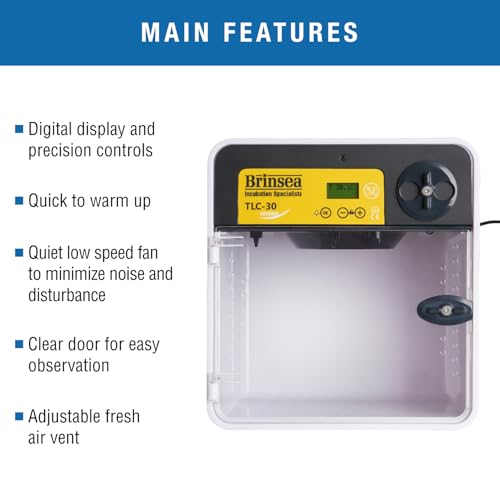 Brinsea TLC-30 Advance Portable Pet Brooder Incubator for Puppies, Kittens, Small Mammals with Heating and Temp Control, Newborn Puppy Incubator for Kittens, Birds and Other Animals