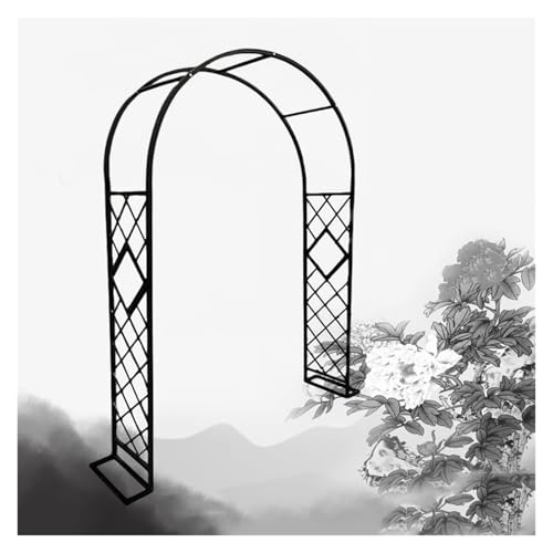 Arche de jardin en acier treillis pour roses pour créer une allée ombragée fleurie