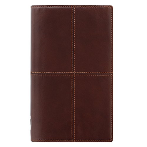 ファイロファックス クラシックステッチ システム手帳 スリム ブラウン 028513