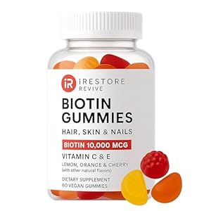 iRestore Hair Gummy Vitamins, Vegan...