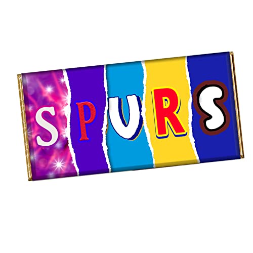 Spurs Chocolate Bar Wrapper Novelty Gift For Birthday Party Valentine CH-363 (without chocolate)