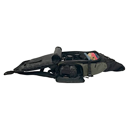 PRVKE Travel and DSLR Camera Backpack with Laptop/Tablet Sleeve and Rain Cover - Rugged Photography Bag - Photography Bundle (31 L, Wasatch Green)