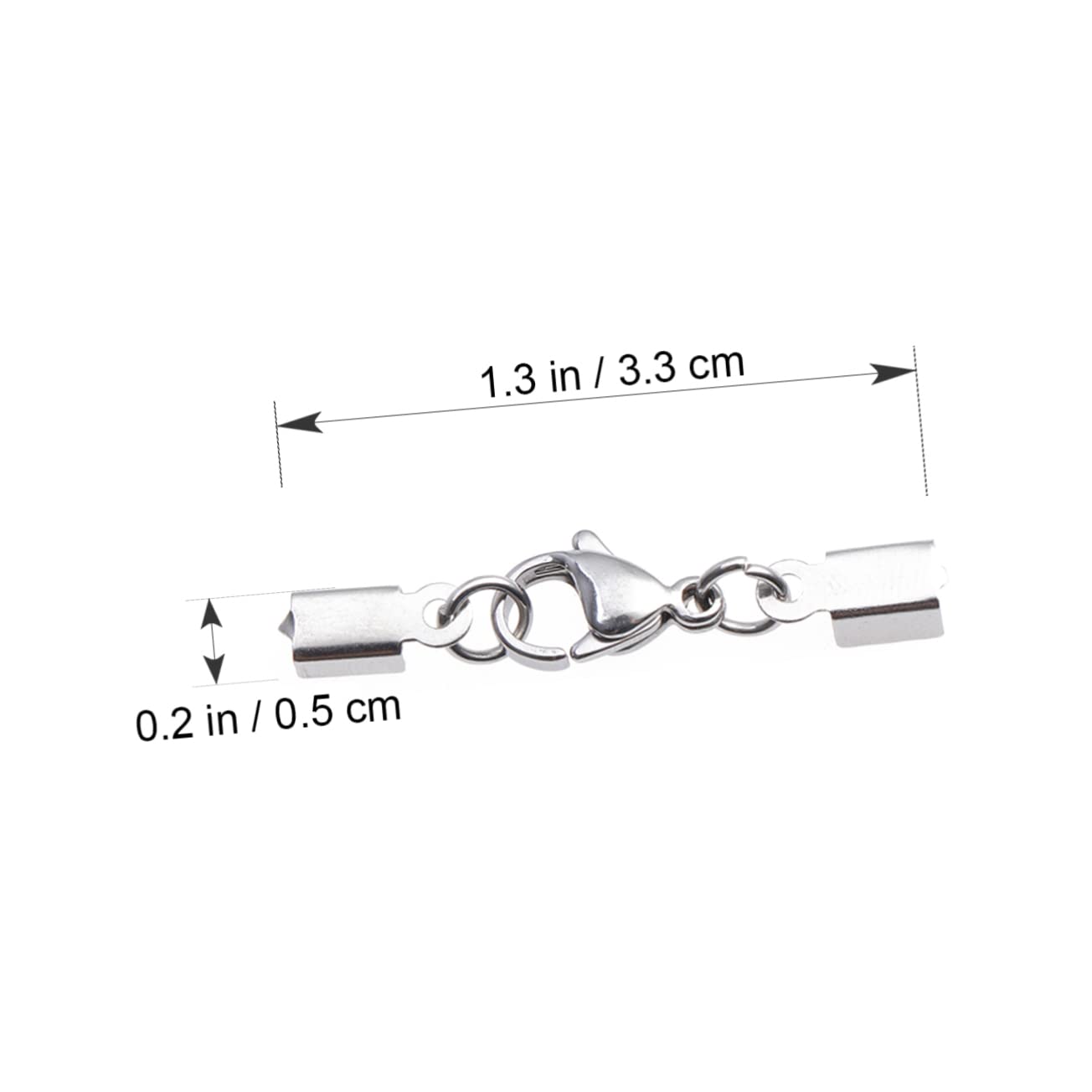48 Stück Edelstahl Karabiner Verschlüsse für Schmuck Selbstgemacht