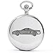 Hond NSX refG 3D peltre efecto coche diseño en una caja de plata pulida para hombre regalo cuarzo bolsillo reloj fob